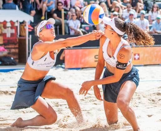 July 5, 2025, Gstaad, Bern, Switzerland: Gstaad Switzerland, 07 05 2025: ZOE VERGE-DEPRE of Switzerland return during Swatch Beach Pro Gstaad 2025, Swatch Beach Pro Gstaad 2025 took place in the famous ski resort and which organizes events like the EFG Swiss Open Gstaad ATP, Tennis Herren 250 and the Polo Gold Club Gstaad 2024 and took place at Roy Emerson Arena in Gstaad. Gstaad Switzerland - ZUMAd206 20250705_zip_d206_016 Copyright: xEricxDubostx