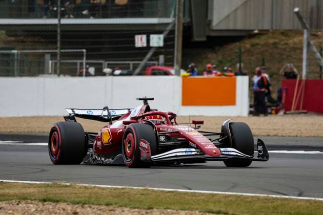 F1 - BRITISH GRAND PRIX 2025 16 LECLERC Charles (mco), Scuderia Ferrari SF-25, action during the Formula 1 Qatar Airways British Grand Prix 2025, 12th round of the 2025 FIA Formula One World Championship, WM, Weltmeisterschaft from July 4 to 6, 2025 on the Silverstone Circuit, in Silverstone, United Kingdom - SilverstoneUnited Kingdom  Copyright: xFLORENTxGOODENx