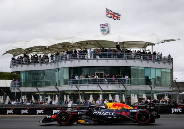SILVERSTONE - Max Verstappen (Red Bull Racing) during 3rd free practice at the Silverstone circuit ahead of the Great Britain Grand Prix. ANP SEM VAN DER WAL xVIxANPxSportx xxANPxIVx 530977644 originalFilename: 530977644.jpg