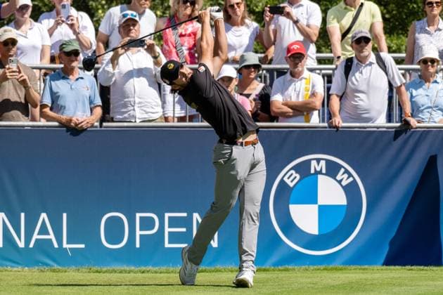 Tim Wiedemeyer ((AM)). xettx, Deutschland, Muenchen, 05.07.2025, Golf, BMW International Open, 2025, Round 3, DP World Tour, Golfclub Muenchen Eichenried