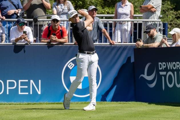 Joel Girrbach (SUI). xettx, Deutschland, Muenchen, 05.07.2025, Golf, BMW International Open, 2025, Round 3, DP World Tour, Golfclub Muenchen Eichenried