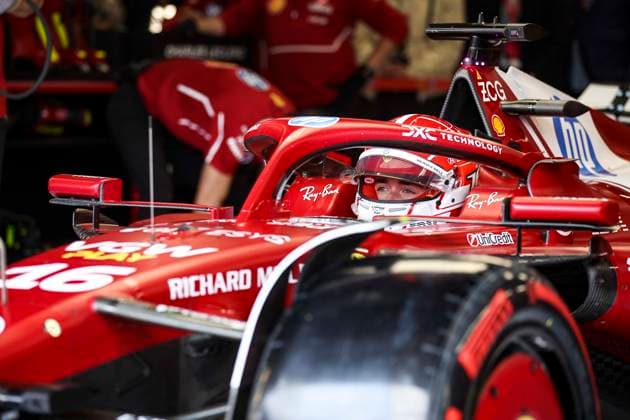 F1 - BRITISH GRAND PRIX 2025 LECLERC Charles (mco), Scuderia Ferrari SF-25, portrait during the Formula 1 Qatar Airways British Grand Prix 2025, 12th round of the 2025 FIA Formula One World Championship, WM, Weltmeisterschaft from July 4 to 6, 2025 on the Silverstone Circuit, in Silverstone, United Kingdom - SilverstoneUnited Kingdom  Copyright: xEricxAlonsox