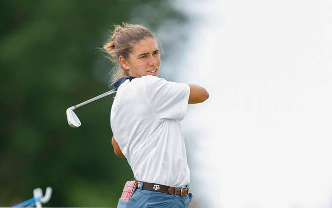 5th July 2025; The O& x2019;Meara Course at Carton House, Maynooth, County Kildare, Ireland; KPMG Womens Irish Open Golf, Round 3; Blanca Fernandez of Spain tees off on the 2nd hole  ActionPlus12809472 PeterxFitzpatrick