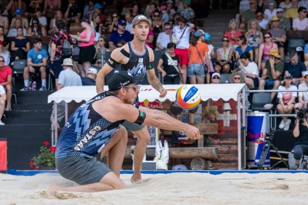 RECORD DATE NOT STATED Beach Pro Tour - Elite 16 Gstaad, 05.07.2025 Nils Ehlers (GER), Clemens Wickler (GER); Beach Pro Tour - Elite 16 Gstaad am 05.07.2025 Copyright: xBEAUTIFULxSPORTS PeterxWeberx