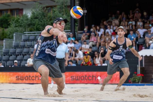 RECORD DATE NOT STATED Beach Pro Tour - Elite 16 Gstaad, 05.07.2025 Nils Ehlers (GER), Clemens Wickler (GER); Beach Pro Tour - Elite 16 Gstaad am 05.07.2025 Copyright: xBEAUTIFULxSPORTS PeterxWeberx