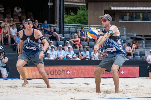RECORD DATE NOT STATED Beach Pro Tour - Elite 16 Gstaad, 05.07.2025 Clemens Wickler (GER), Nils Ehlers (GER); Beach Pro Tour - Elite 16 Gstaad am 05.07.2025 Copyright: xBEAUTIFULxSPORTS PeterxWeberx