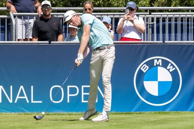 Ryggs Johnston (USA). xettx, Deutschland, Muenchen, 05.07.2025, Golf, BMW International Open, 2025, Round 3, DP World Tour, Golfclub Muenchen Eichenried