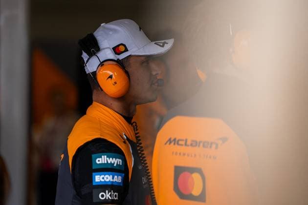 F1 British GP 2025 - UK Lando Norris (Gbr) of McLaren Racing 4 during the Formula 1 Qatar Airways British Grand Prix 2025 on Saturday at the Silverstone International Circuit, Silverstone, Great Britain on July 5, 2025 Photo by Photo by Antoine Lapeyre ABACAPRESS.COM Silverstone United Kingdom  Copyright: xLapeyrexAntoine ABACAx