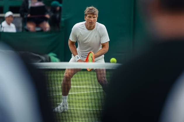 Wimbledon Championships 2025 05 Jul 2025 Mate PAVIC in action during the mixed doubles at the Wimbledon Championships 2025 AELTC London Church Road, Wimbledon, London, United Kingdom Wimbledon England, UK NEWSPAPERS OUT Copyright: xImmyxThompson-Bland IPSxPhotoxAgencyx