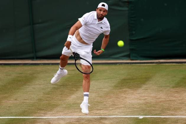 Grigor Dimitrov during his third round match Wimbledon Tennis Championships, Day 6, The All England Lawn Tennis and Croquet Club, London, UK - 05 Jul 2025London The All England Lawn Tennis and United Kingdom  Copyright: xEllaxLing Shutterstockx 15385619u