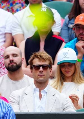 Glen Powell watching the action on Centre Court Wimbledon Tennis Championships, Day 6, The All England Lawn Tennis and Croquet Club, London, UK - 05 Jul 2025London The All England Lawn Tennis and United Kingdom  Copyright: xJavierxGarcia Shutterstockx 15385616ay