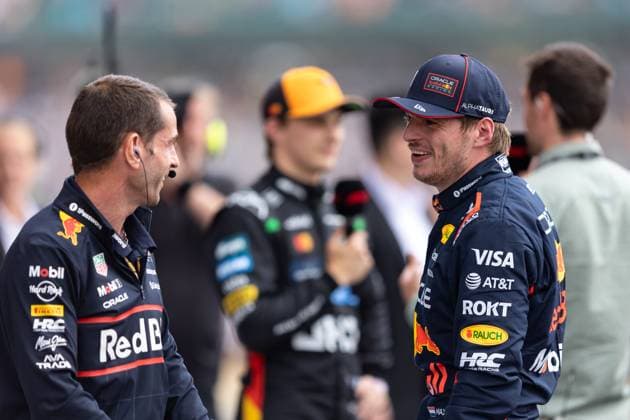 F1 - BRITISH GRAND PRIX 2025 VERSTAPPEN Max (ned), Red Bull Racing RB21, portrait during the Formula 1 Qatar Airways British Grand Prix 2025, 12th round of the 2025 FIA Formula One World Championship, WM, Weltmeisterschaft from July 4 to 6, 2025 on the Silverstone Circuit, in Silverstone, United Kingdom - SilverstoneUnited Kingdom  Copyright: xDPPIx