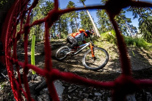 Whoop Downhill Worldcup La Thuile HARTENSTERN Max CUBE FACTORY RACINGat Whoop Downhill Worldcup La Thuile, 05.07.2025,in La Thuile,ITA Foto: Sebastian Sternemann