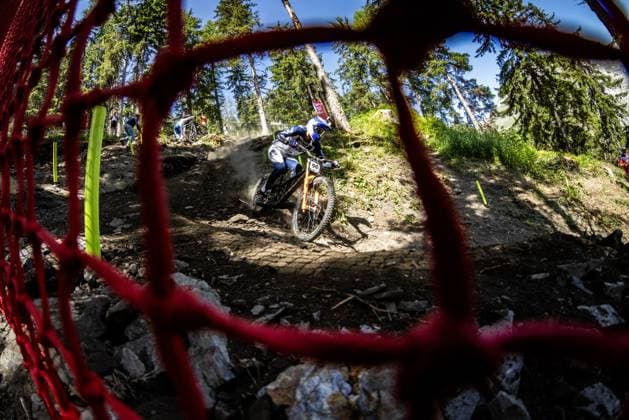 Whoop Downhill Worldcup La Thuile GRIFFITH Ryan * PIVOT FACTORY RACINGat Whoop Downhill Worldcup La Thuile, 05.07.2025,in La Thuile,ITA Foto: Sebastian Sternemann