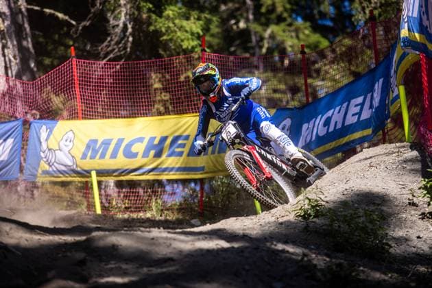 Whoop Downhill Worldcup La Thuile BROSNAN Troy CANYON CLLCTV FACTORY TEAMat Whoop Downhill Worldcup La Thuile, 05.07.2025,in La Thuile,ITA Foto: Sebastian Sternemann