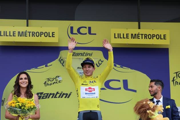 TOUR DE FRANCE 2025 PHOTOPQR VOIX DU NORD SM ; 05 07 2025 ; Lille, le 05 07 2025, Arrivee de la 1ere etape du Tour de France entre Lille et Lille Belgian Jasper Philipsen of Alpecin-Deceuninck wins the first stage French cycling race Tour de France 2024 takes place in july 2025 1 France  Copyright: xPHOTOPQR VOIXxDUxNORD MAXPPPxSMx 20250705VDN0040 20250705VDN0041