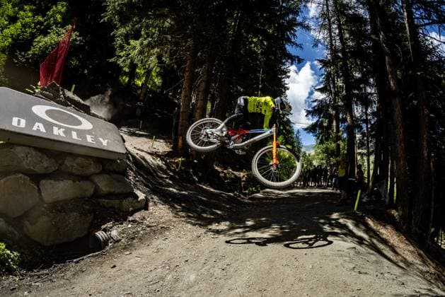 Whoop Downhill Worldcup La Thuile ZIERL Rosa CUBE FACTORY RACINGat Whoop Downhill Worldcup La Thuile, 05.07.2025,in La Thuile,ITA Foto: Sebastian Sternemann