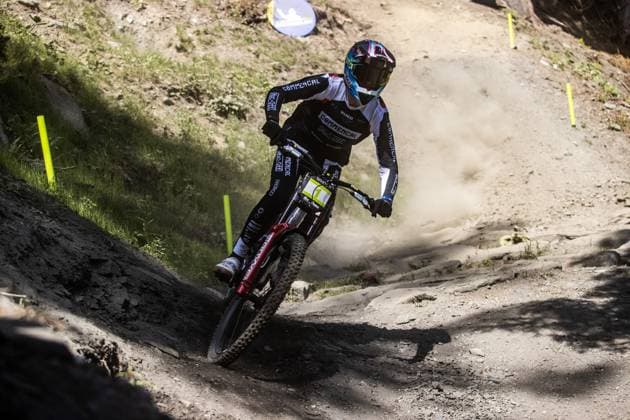 Whoop Downhill Worldcup La Thuile ALRAN Max COMMENCAL MUC-OFF BY RIDING ADDICTIONat Whoop Downhill Worldcup La Thuile, 05.07.2025,in La Thuile,ITA Foto: Sebastian Sternemann