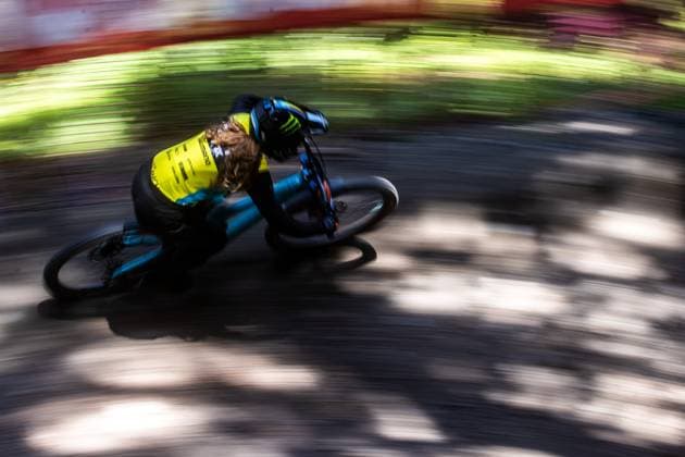 Whoop Downhill Worldcup La Thuile BALANCHE Camille YETI FOX FACTORY RACE TEAMat Whoop Downhill Worldcup La Thuile, 05.07.2025,in La Thuile,ITA Foto: Sebastian Sternemann