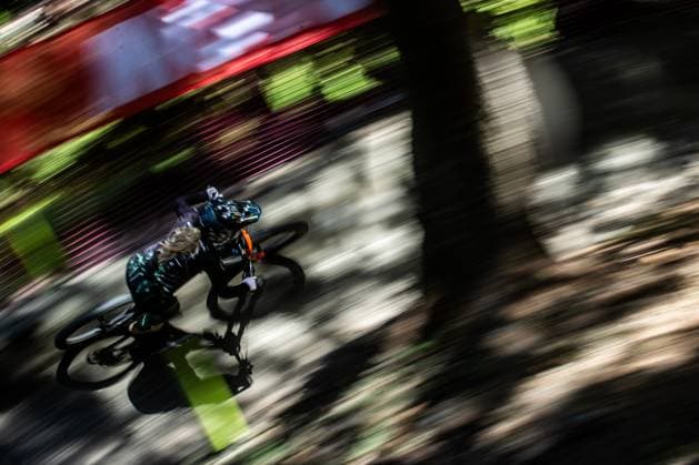 Whoop Downhill Worldcup La Thuile PARTON Mikayla at Whoop Downhill Worldcup La Thuile, 05.07.2025,in La Thuile,ITA Foto: Sebastian Sternemann