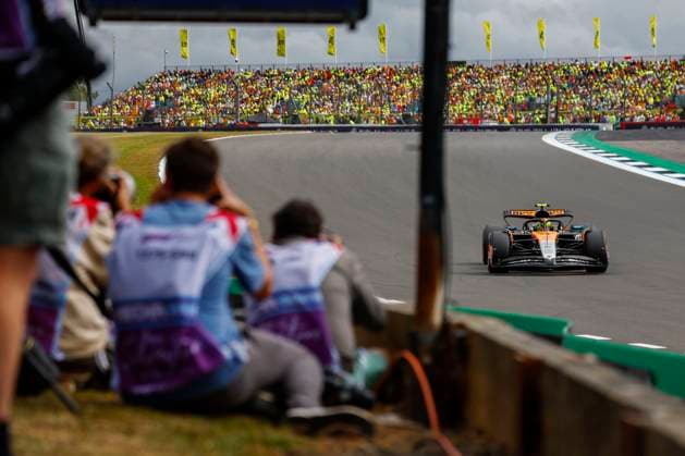 Silverstone, : F1 British Grand Prix 2025 on July, 5, 2025, (Photo by Juergen Tap), No. 4 Lando Norris (GBR), McLaren MCL39, Mercedes Silverstone GBR