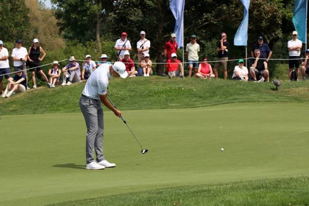 BMW International Open, Eichenried, 05.07.2025 Golf, BMW International Open, Eichenried, 05.07.2025, Tag 3 Bild: Matti, Schmid (GER) beim Putt Copyright: xBEAUTIFULxSPORTS NilsxKoepkex