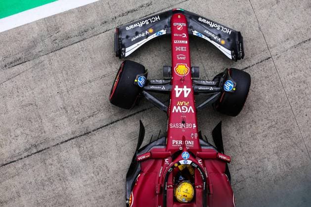 F1 - BRITISH GRAND PRIX 2025 44 HAMILTON Lewis (gbr), Scuderia Ferrari SF-25, action during the Formula 1 Qatar Airways British Grand Prix 2025, 12th round of the 2025 FIA Formula One World Championship, WM, Weltmeisterschaft from July 4 to 6, 2025 on the Silverstone Circuit, in Silverstone, United Kingdom - SilverstoneUnited Kingdom  Copyright: xEricxAlonsox