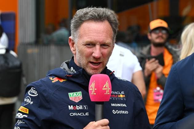 F1 Grand Prix of Great Britain - Qualifying Red Bull team principal, Christian Horner, is present during the qualifying of the Formula 1 Qatar Airways British Grand Prix at the Silverstone Circuit in Towcester, England, on July 3, 2024. United Kingdom  Copyright: xMIxNewsx originalFilename:fletcher-f1grandp250705_npM5G.jpg