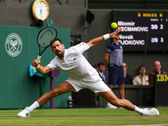 Novak Djokovic during his third round match Wimbledon Tennis Championships, Day 6, The All England Lawn Tennis and Croquet Club, London, UK - 05 Jul 2025London The All England Lawn Tennis and United Kingdom  Copyright: xEllaxLing Shutterstockx 15385619at