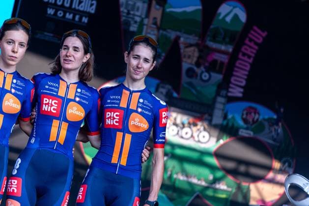 Marta Cavalli during Giro d Italia Women - Team Presentation, Giro d Italia race in Bergamo, Italy, July 05 2025  Copyright: xTommasoxBerardi IPAxSportx xipa-agency.netx xx IPA_59982052 IPA_Agency_IPA59982052
