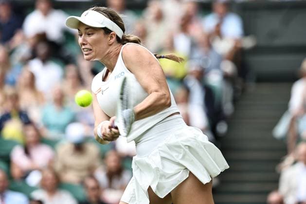 Danielle Collins, USA, during third round of 2025 All England Lawn Tennis Championships at Wimbledon, womens singles, London, 05 07 2025; -