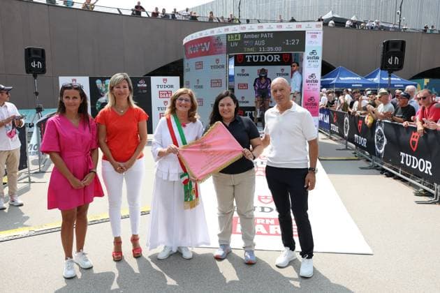 autority during the 1st stage of the Giro d™Italia Women, Tudor ITT from Bergamo to Bergamo, Italy Sunday, July 06, 2025. - cycling .  Copyright: xAlessandroxGarofalox
