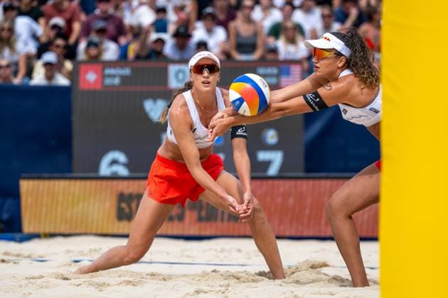 RECORD DATE NOT STATED Beach Pro Tour - Elite 16 Gstaad, 06.07.2025 Zoe Verge-Depre ( SUI ), Anouk Verge-Depre ( SUI ); Beach Pro Tour - Elite 16 Gstaad am 06.07.2025 Copyright: xBEAUTIFULxSPORTS PeterxWeberx