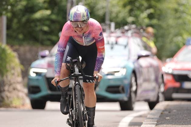 CONSONNI Chiara during the 1st stage of the Giro d™Italia Women, Tudor ITT from Bergamo to Bergamo, Italy Sunday, July 06, 2025. - cycling .  Copyright: xMarcoxAlpozzi LaPressex
