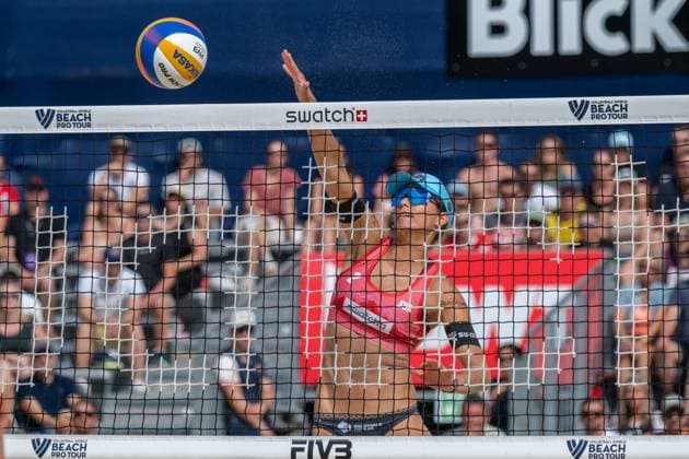 RECORD DATE NOT STATED Beach Pro Tour - Elite 16 Gstaad, 06.07.2025 Leona Kernen ( SUI ); Beach Pro Tour - Elite 16 Gstaad am 06.07.2025 Copyright: xBEAUTIFULxSPORTS PeterxWeberx