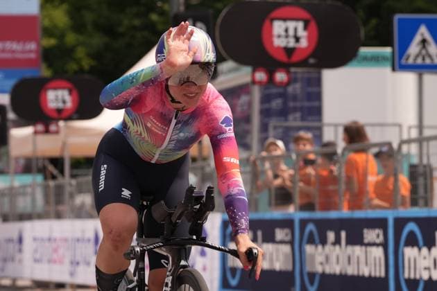 Chiara Consonni during the 1st stage of the Giro d™Italia Women, Tudor ITT from Bergamo to Bergamo, Italy Sunday, July 06, 2025. - cycling .  Copyright: xMassimoxPaolone Lapressex