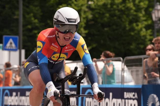 HANSON Lauretta during the 1st stage of the Giro d™Italia Women, Tudor ITT from Bergamo to Bergamo, Italy Sunday, July 06, 2025. - cycling .  Copyright: xMassimoxPaolone Lapressex