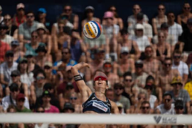 RECORD DATE NOT STATED Beach Pro Tour - Elite 16 Gstaad, 06.07.2025 Anastasija Samoilova (LAT); Beach Pro Tour - Elite 16 Gstaad am 06.07.2025 Copyright: xBEAUTIFULxSPORTS PeterxWeberx