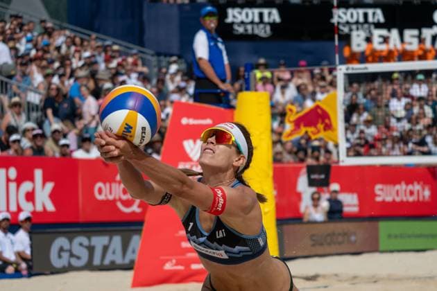 RECORD DATE NOT STATED Beach Pro Tour - Elite 16 Gstaad, 06.07.2025 Tina Graudina (LAT); Beach Pro Tour - Elite 16 Gstaad am 06.07.2025 Copyright: xBEAUTIFULxSPORTS PeterxWeberx