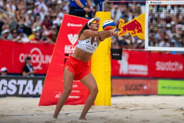RECORD DATE NOT STATED Beach Pro Tour - Elite 16 Gstaad, 06.07.2025 Zoe Verge-Depre ( SUI ); Beach Pro Tour - Elite 16 Gstaad am 06.07.2025 Copyright: xBEAUTIFULxSPORTS PeterxWeberx