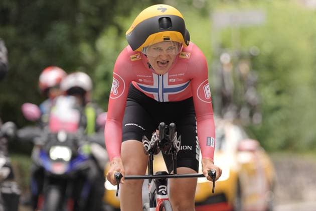 AALERUD Katrine during the 1st stage of the Giro d™Italia Women, Tudor ITT from Bergamo to Bergamo, Italy Sunday, July 06, 2025. - cycling .  Copyright: xMarcoxAlpozzi LaPressex