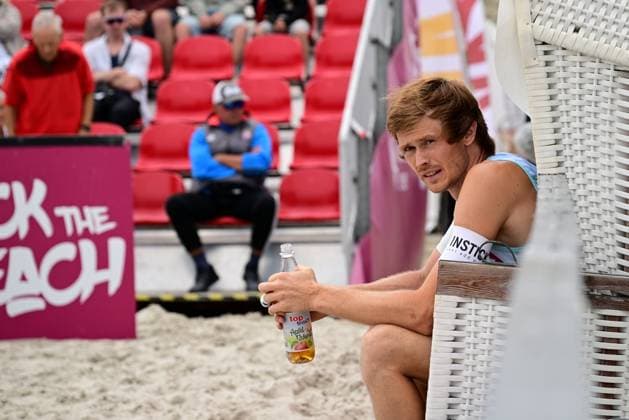 Beachvollyball I Herren I Damen I Halbfinale I National l St. Peter Ording I Strand I Sandbank I Festival Charakter I SPO I 06.07.2025 I Wolf Peter (TuSA 06 Duesseldorf) , Rock the Beach - die Nationale Beach-Vollyball Serie mit Festival-Charakter auf der Sandbank Strand in Ording vom 04.07. - 06.07.2025 , Qualifikation zur Deutschen Meisterschaft , Ording Sandbank Schleswig-Holstein Deutschland