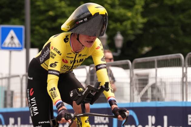 VOS Marianne during the 1st stage of the Giro d™Italia Women, Tudor ITT from Bergamo to Bergamo, Italy Sunday, July 06, 2025. - cycling .  Copyright: xMassimoxPaolone Lapressex
