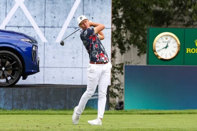 Matti Schmid (GER) am Abschlag,Tee, 36. BMW International Open 2025, Golf, DP World Tour, Herren, Finale, 06.07.2025 Eichenried Bayern Deutschland