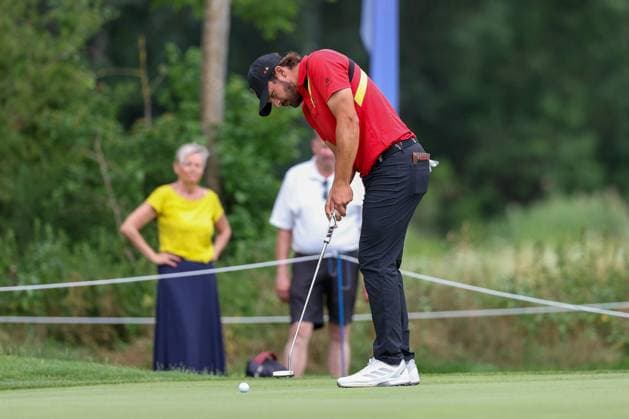 Amateur Tim Wiedemeyer (GER) beim Putten, 36. BMW International Open 2025, Golf, DP World Tour, Herren, Finale, 06.07.2025 Eichenried Bayern Deutschland