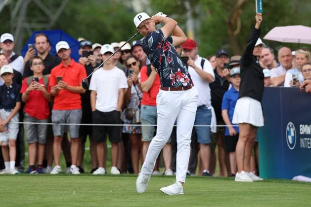 Matti Schmid (GER) am Abschlag,Tee, 36. BMW International Open 2025, Golf, DP World Tour, Herren, Finale, 06.07.2025 Eichenried Bayern Deutschland