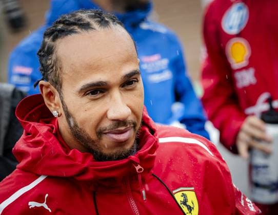 SILVERSTONE - Lewis Hamilton (Ferrari) on the Silverstone circuit prior to the Great Britain Grand Prix. ANP SEM VAN DER WAL xVIxANPxSportx xxANPxIVx 531027605 originalFilename: 531027605.jpg