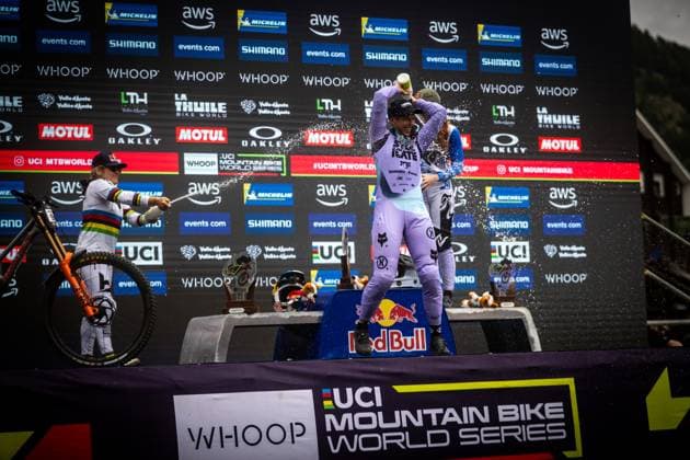 Whoop Downhill Worldcup La Thuile HOFMANN Nina SANTA CRUZ SYNDICATEat Whoop Downhill Worldcup La Thuile, 06.07.2025,in La Thuile,ITA Foto: Sebastian Sternemann