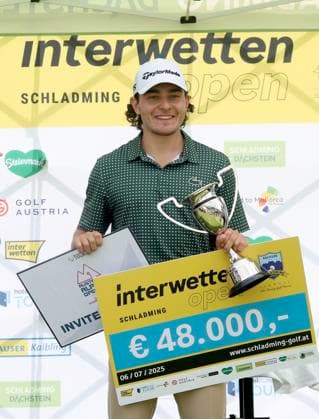 GOLF - Interwetten Open HAUS,AUSTRIA,06.JUL.25 - GOLF - Interwetten Open, HotelPlanner Tour, Golfclub Schladming. Image shows Maximilian Steinlechner (AUT).  GEPAxpictures xHansxOberlaender