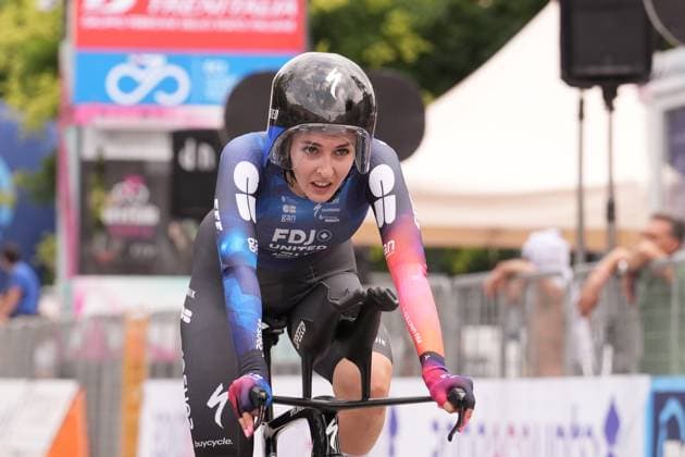 LABOUS Juliette during the 1st stage of the Giro d™Italia Women, Tudor ITT from Bergamo to Bergamo, Italy Sunday, July 06, 2025. - cycling .  Copyright: xMassimoxPaolone Lapressex
